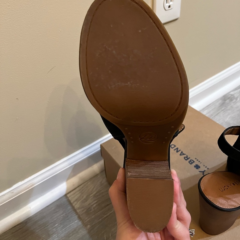 Black Lucky Brand Heels, Size: 8.5 - Picture 5 of 5